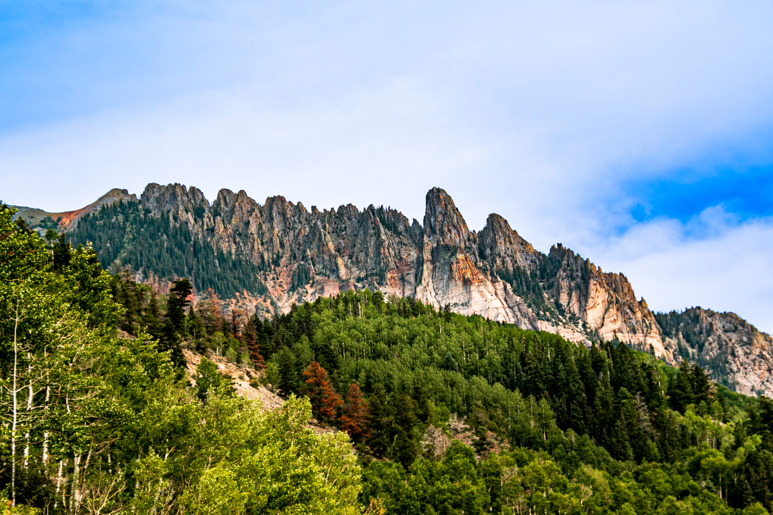 Photo of San Juan Mountains near Telluride in Colorado nature stock photography website