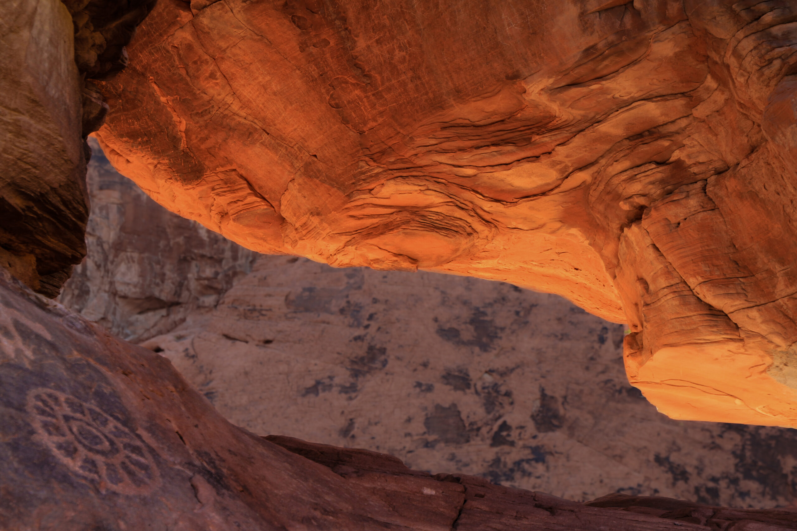 Petroglyph in Valley of Fire from Nevada nature stock photography website
