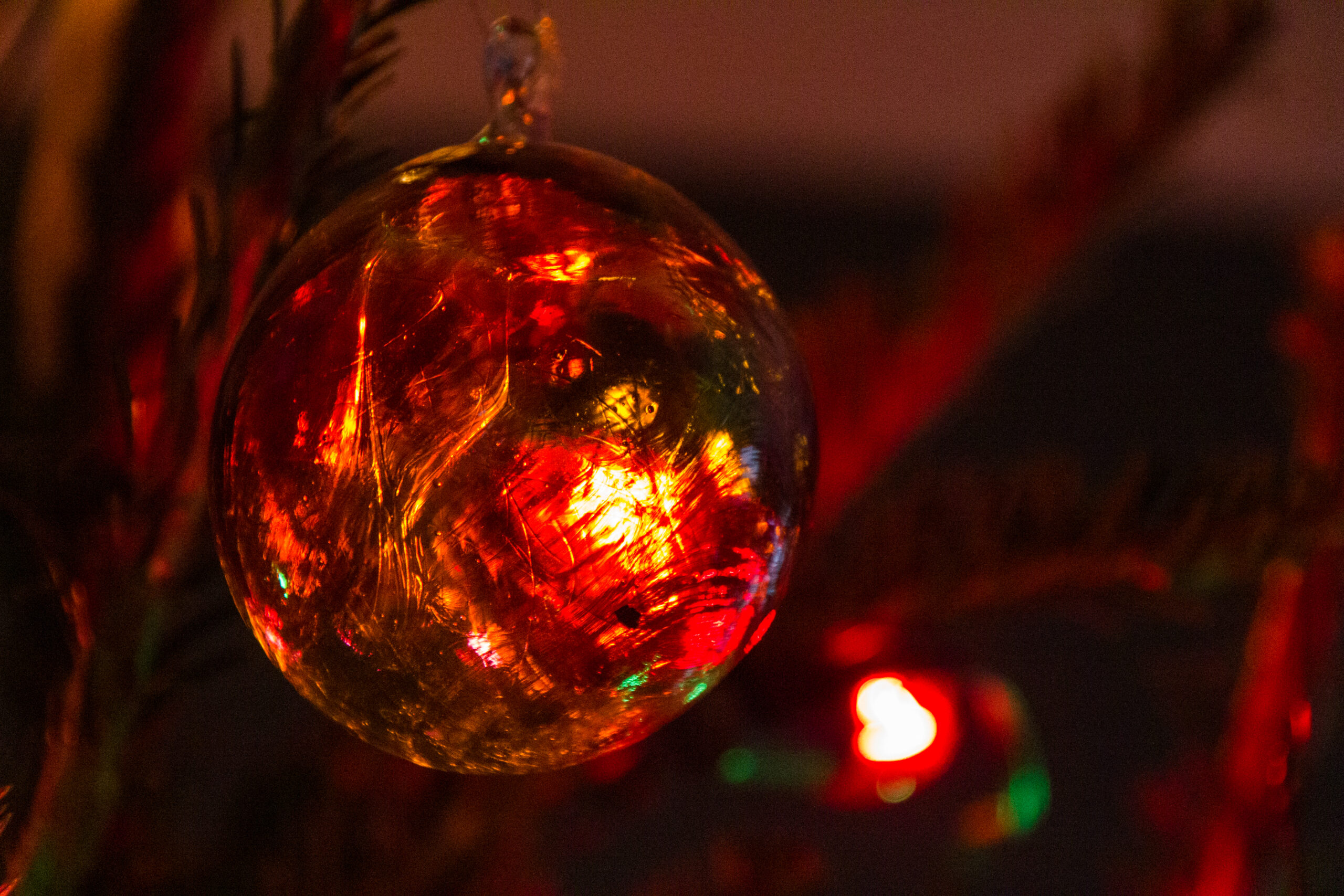 Photo of Christmas tree ornament from New York stock photography website